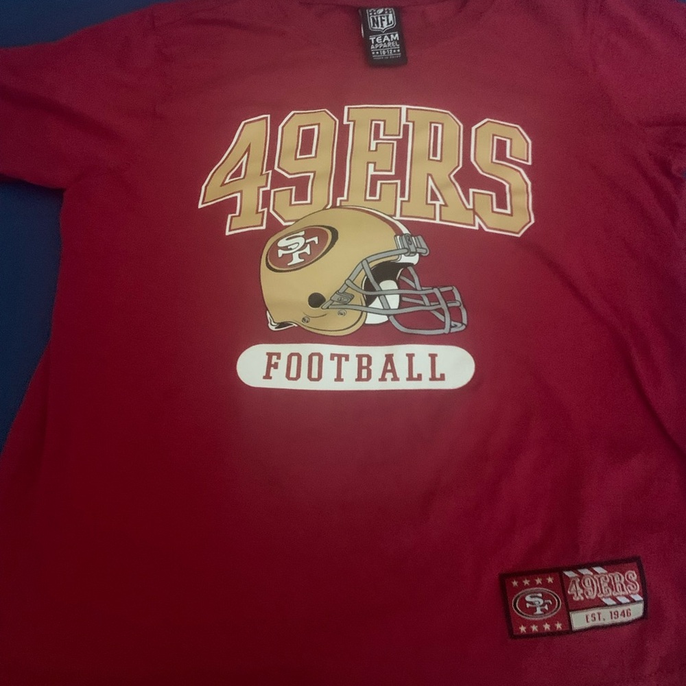 Kids size 10-12 49ers t-shirt